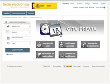 Tablet Screenshot of citapreviaregistrocivil.es