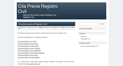 Desktop Screenshot of citapreviaregistrocivil.com